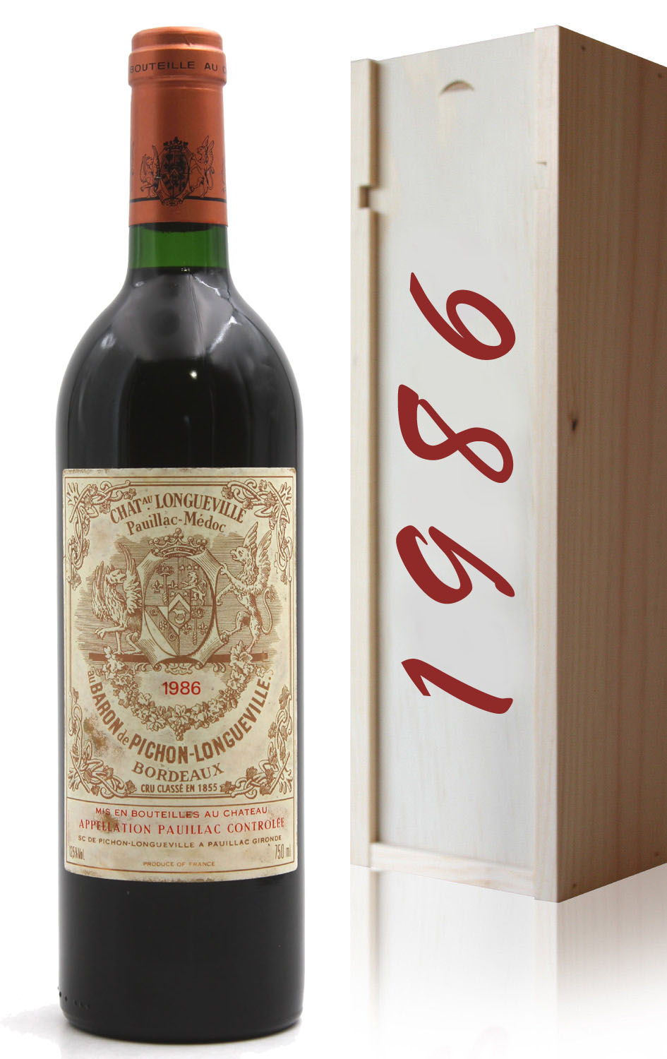 Coffret Château Pichon Baron 1986 - 75cl AOC Pauillac