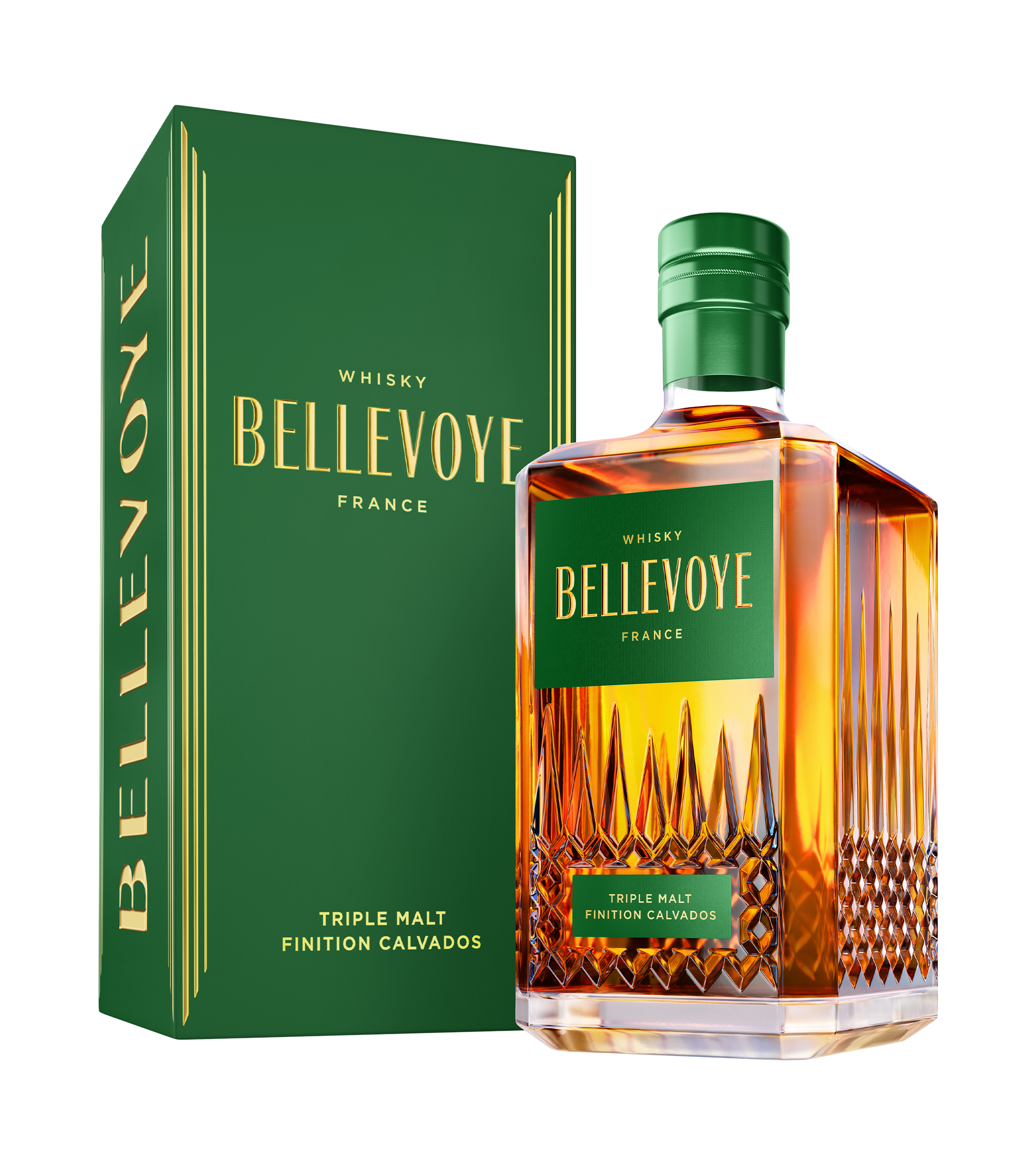 2024 - BELLEVOYE VERT - CARAFE + ETUI - DETOURE