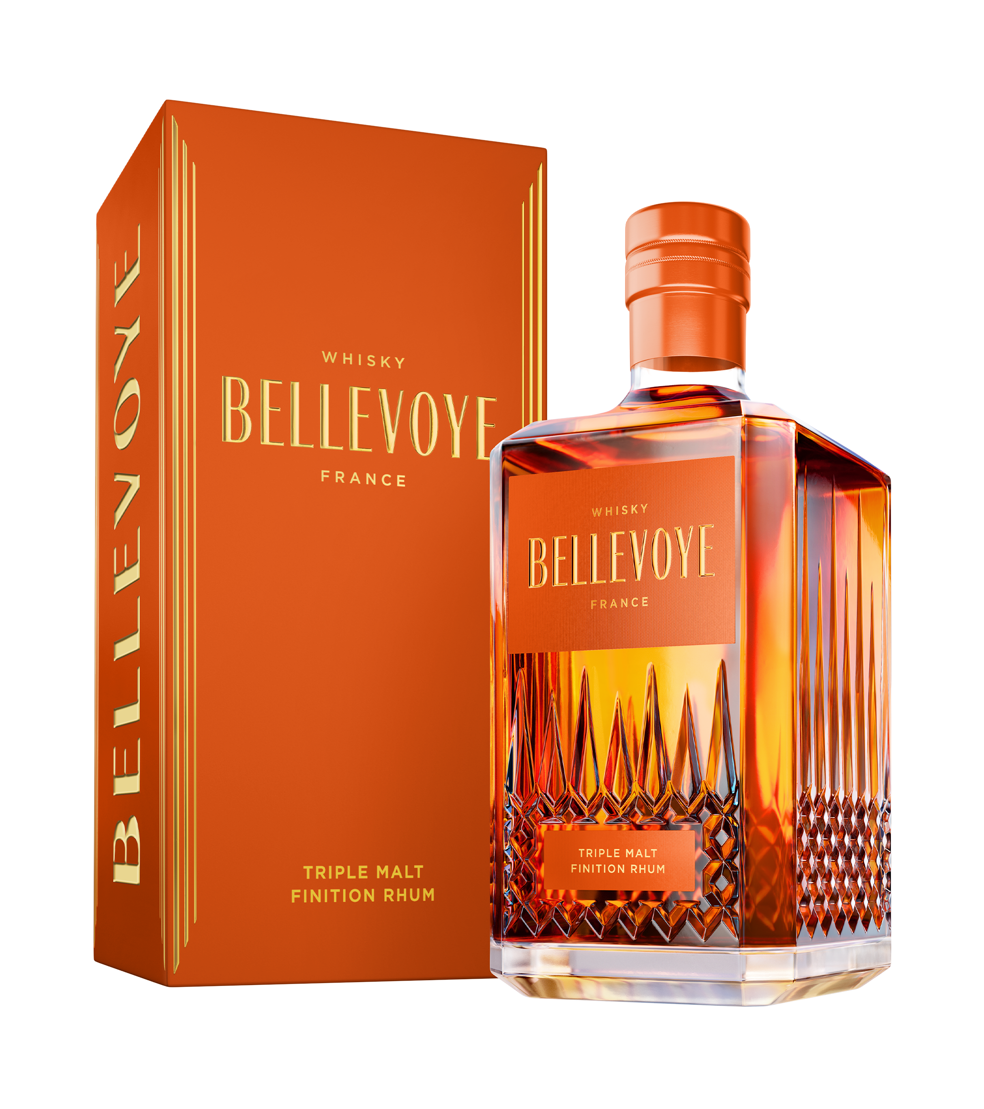 2024 - BELLEVOYE ORANGE - CARAFE + ETUI - DETOURE