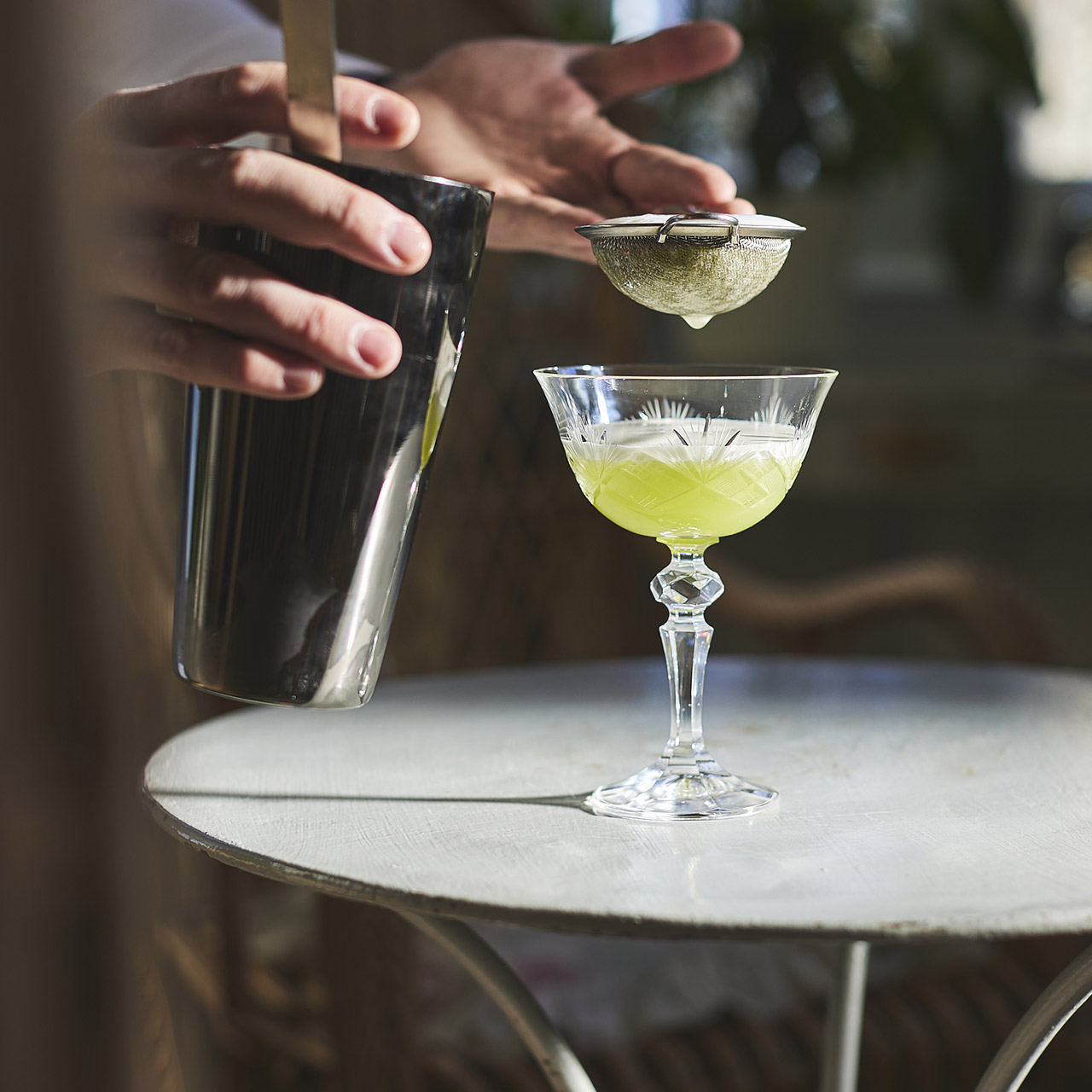 Cocktail La Folle Verte à la Blanche Armagnac Château de Laubade