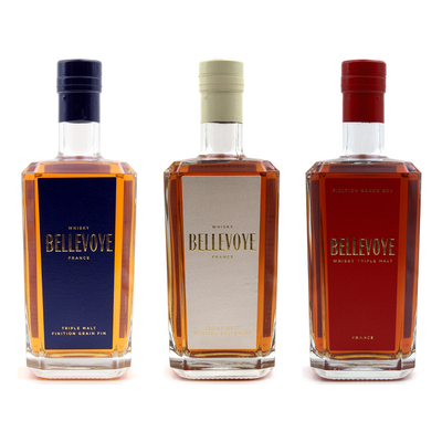 Collection Whisky Bellevoye Bleu, Blanc, Rouge - 70cl