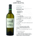 FICHE TECHNIQUE CHATEAU Leroy Beauval Blanc
