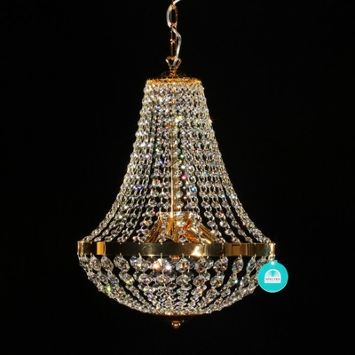 Lustre montgolfière en cristal Spectra Swarovski ® Ø40 cm Lucera