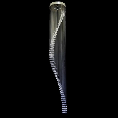Plafonnier spirale en cristal de Bohême Wranovsky Ribbon