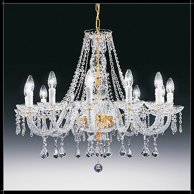 Lustre baroque en cristal au plomb 24% Voltolina Valencia