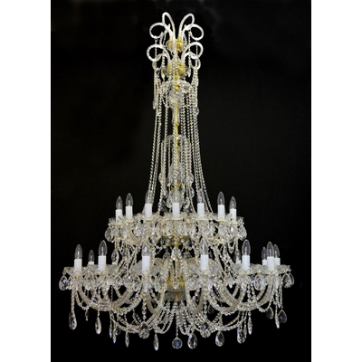 Lustre baroque WRANOVSKY PRINCESSE en cristal de Bohême 30 % au plomb