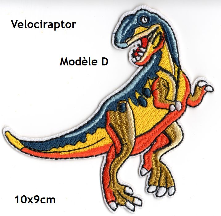 ecusson-dinosaure-velociraptor