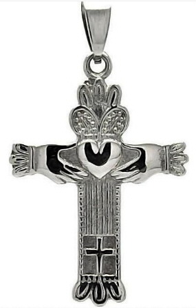 Collier Croix Buffy symbole Claddagh