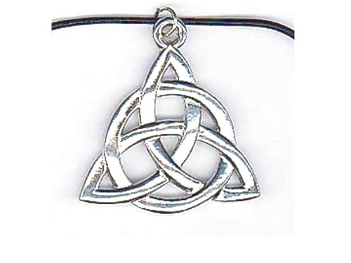 Collier Charmed symbole des 3 soeurs en étain avec cordon cuir