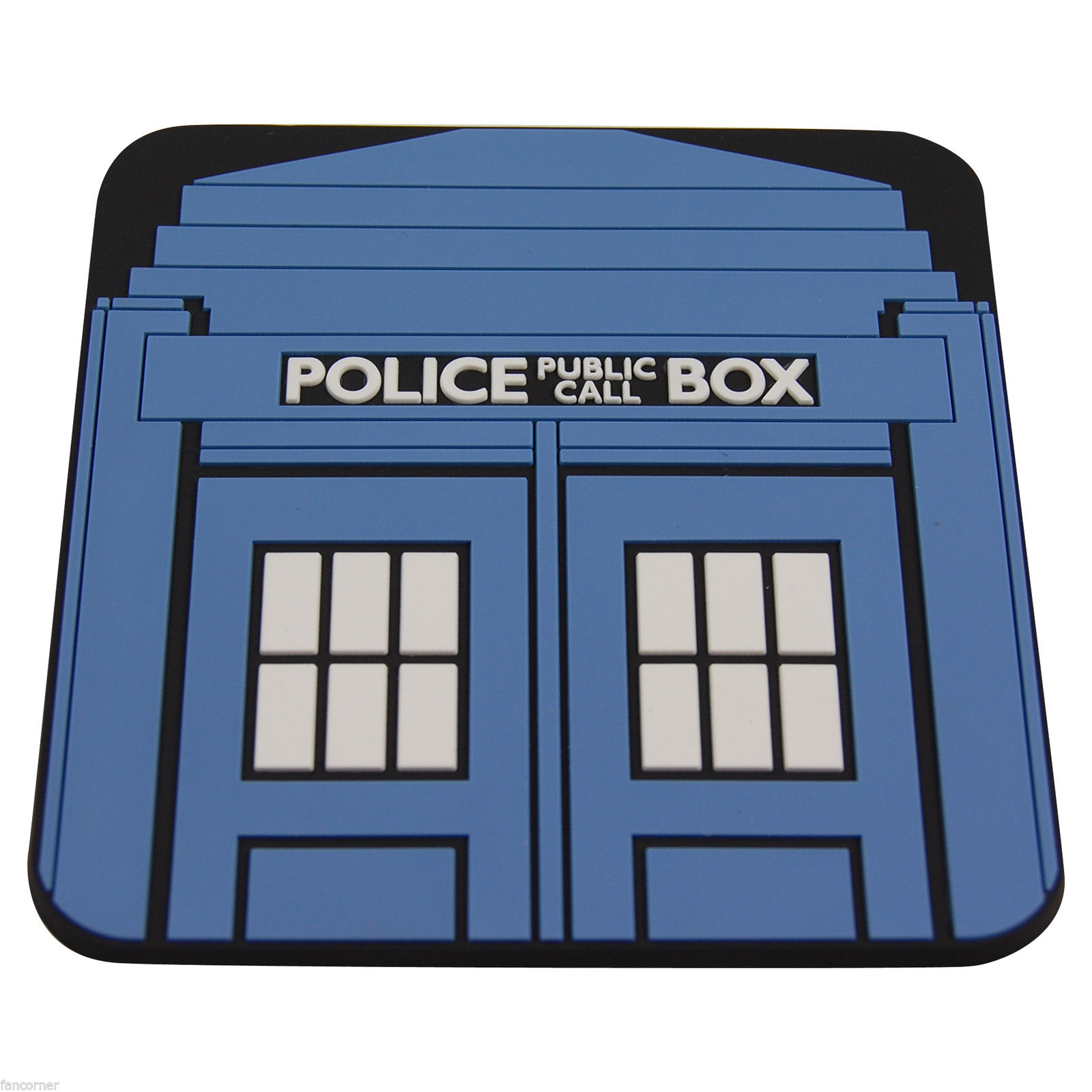 Sous-verre Tardis police box en pvc serie Doctor Who