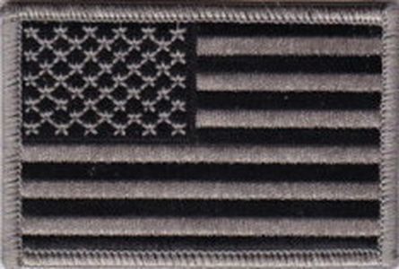 Drapeau États-Unis Noir Et Gris 90x150 Cm - Polyester, œillets, Double Couture