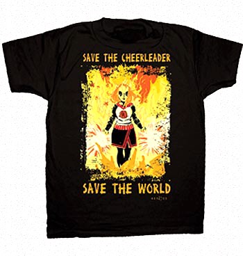 Tee shirt Heroes officiel modèle cheerleader