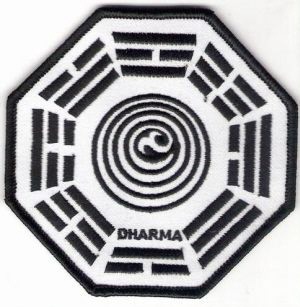 Ecusson Dharma Initiative station orchidée vu dans Lost