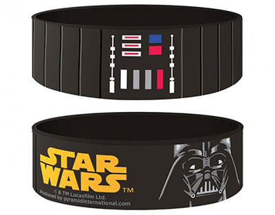 Bracelet Star Wars officiel Dark Vador en silicone