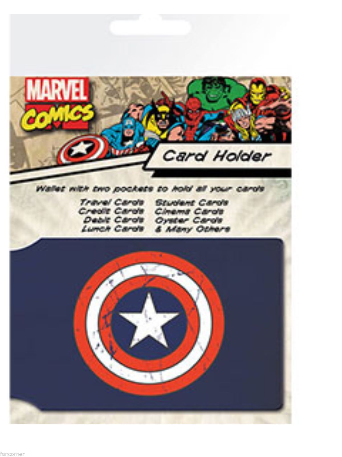 Porte cartes Captain America officiel en pvc