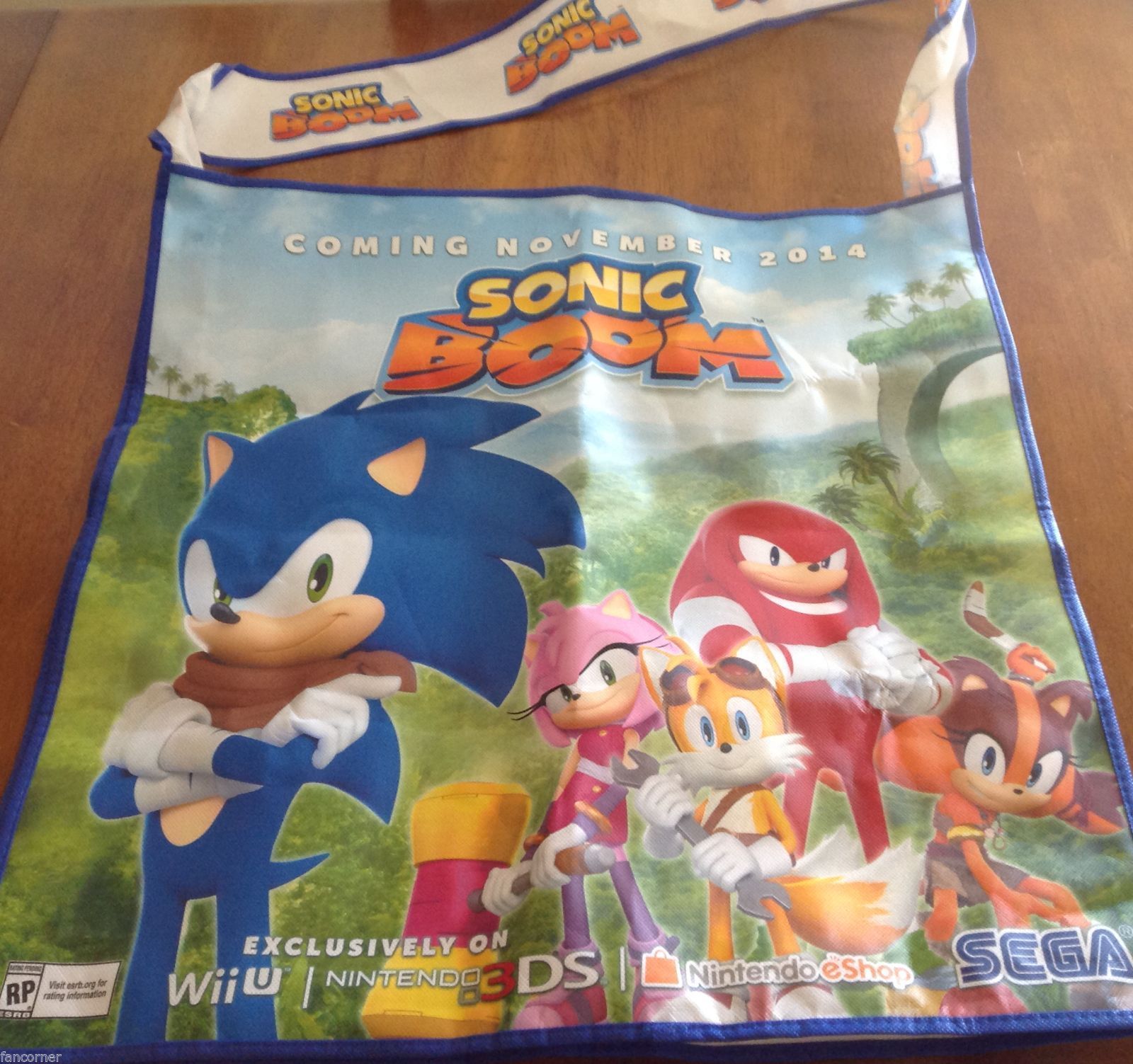 SEGA grand sac de promo du jeu Sonic Boom SDCC 2014
