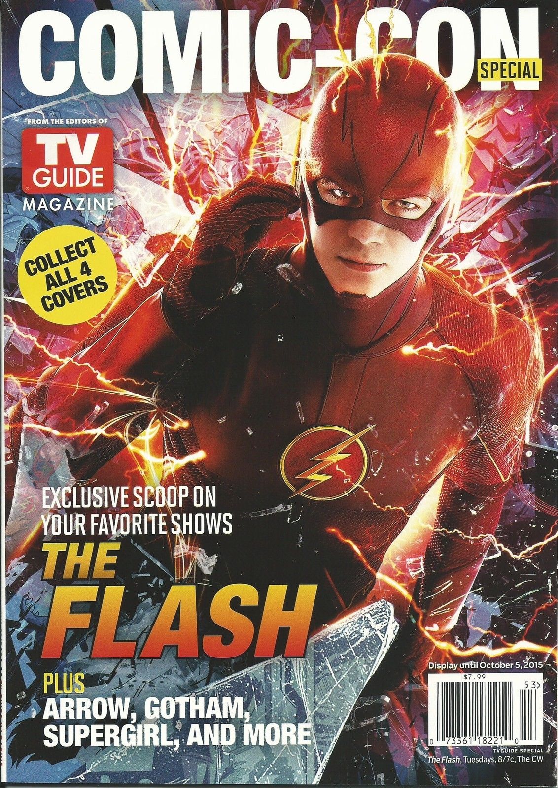 Comic con 2015 magazine Tv Guide special comic con The Flash