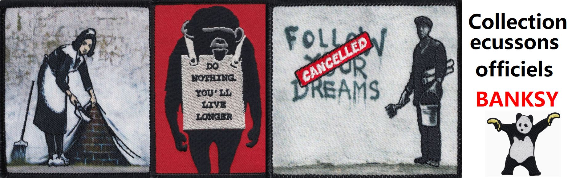 ecussons street art banksy