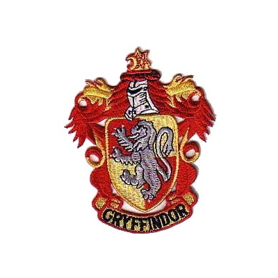 Ecusson brodé blason maison Gryffondor vu dans Harry Potter