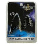 lot-réplique-badge-noir-et-pins-star-trek-discovery-2