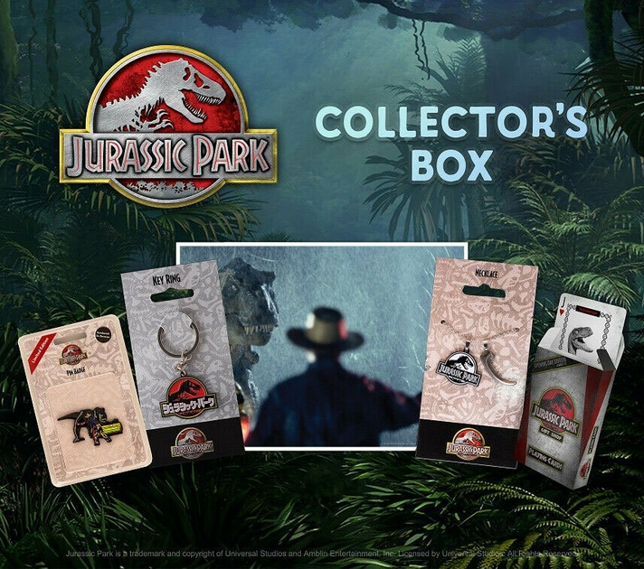Boîte De Rangement Secrète Geekfuel - Thème Jurassic Park, Métal Et Plastique, Neuve