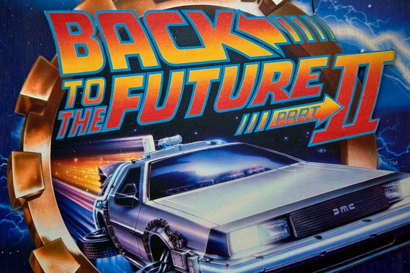 Tableau en bois Retour vers le futur Cinéma Fancorner