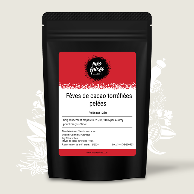 3H4D-feves-de-cacao-torrefiees-pelees-de-colombie-sachet