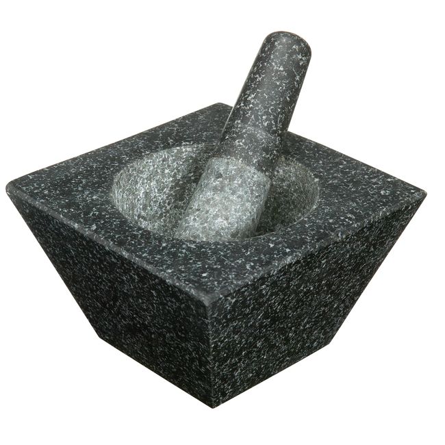 Mortier et pilon en granit traditionnel - Accessoires pour épices/Mortiers  et moulins - MesÉpices.com