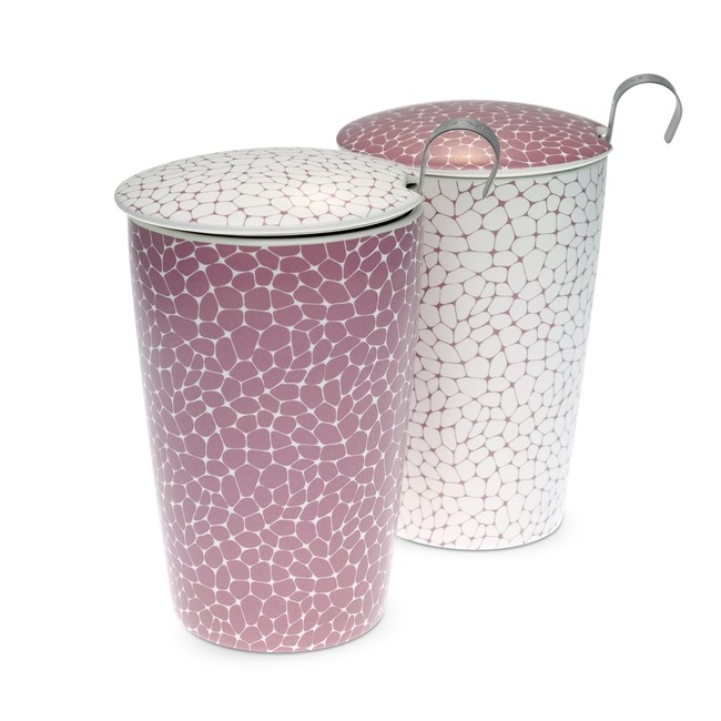 Tisanière Stones Lilas double paroi avec filtre - 35 cl - 2 coloris