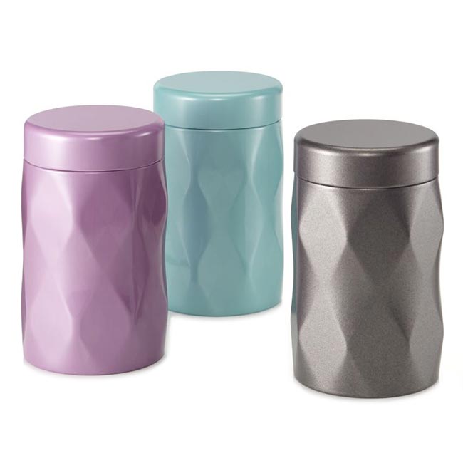 Boîte à thé Crystal LUX - 125 g - Format tube - Coloris multiples