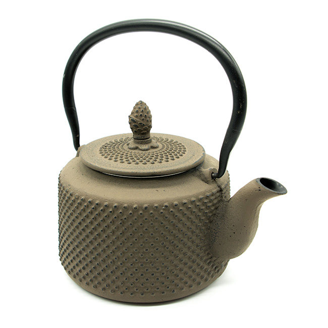 Théière en fonte avec filtre - 0,8 L - Taupe