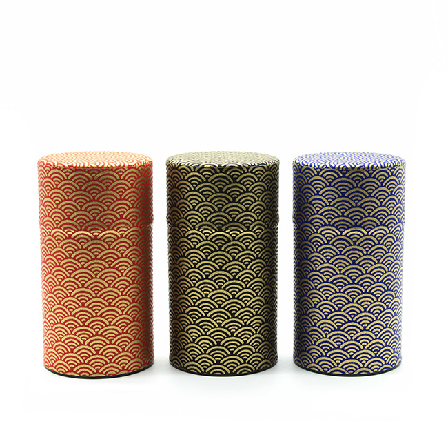 Boîte à thé ronde - 100 g - Coloris multiples