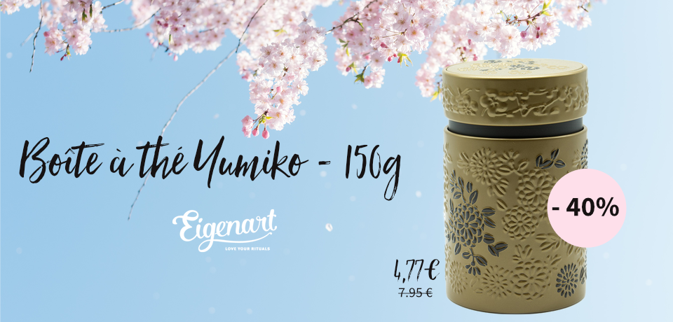 Profitez de la promotion sur la boîte à thé Yumiko couleur or - Eigenart