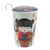 Tisaniere sweet Little Geisha Fire  porcelaine double paroi avec filtre - 35 cl