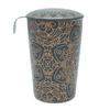Tisanière Mandala Ebony porcelaine double paroi avec filtre - 35 cl