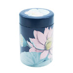 boite-a-the-padma-bleu-marine-metal-125g-eigenart-fleurs-lotus