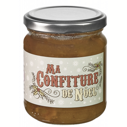 Confiture de Noël pomme, poire, raisins secs, épices - 220 g