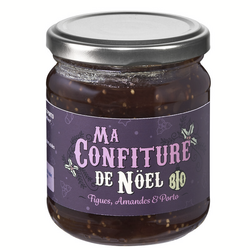 Confiture de Noël bio figue, amande, porto - 220 g de Muroise & Compagnie
