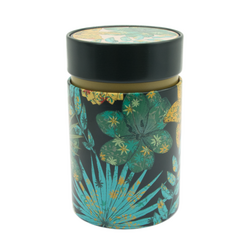 Boîte à thé rustic flower verte - 150 g