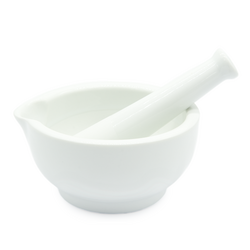 Mortier et pilon en porcelaine-céramique