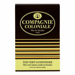 Thé Vert Gunpowder en boîte de 25 sachets Berlingo de Compagnie Coloniale