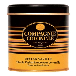 Thé Ceylan Vanille en boîte métal luxe de 130 g