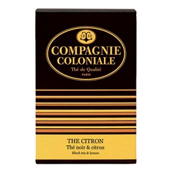 Thé Citron en boîte de 25 sachets Berlingo de Compagnie Coloniale