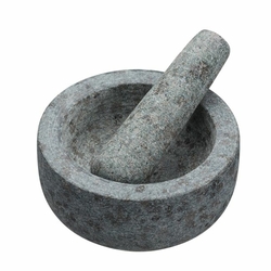 Mortier et pilon en granit traditionnel