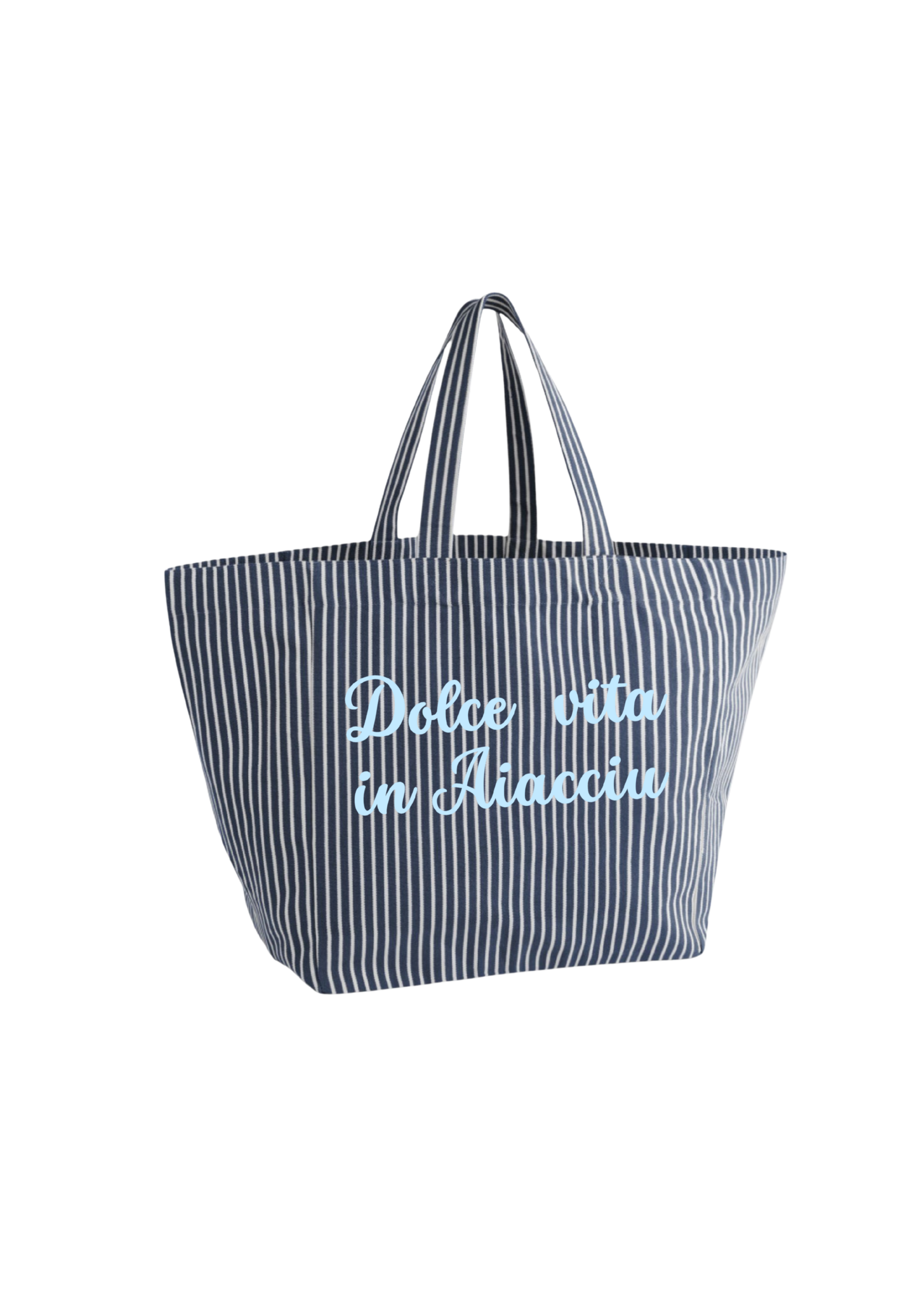 Maxi cabas bleu