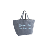 Maxi cabas bleu