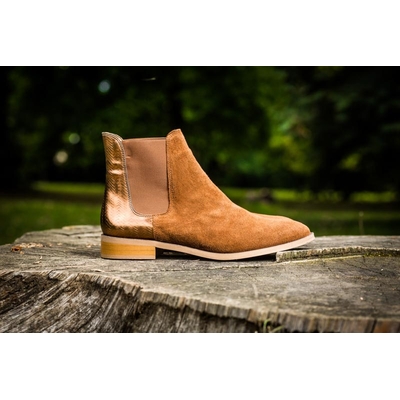 boots chelsea femme camel