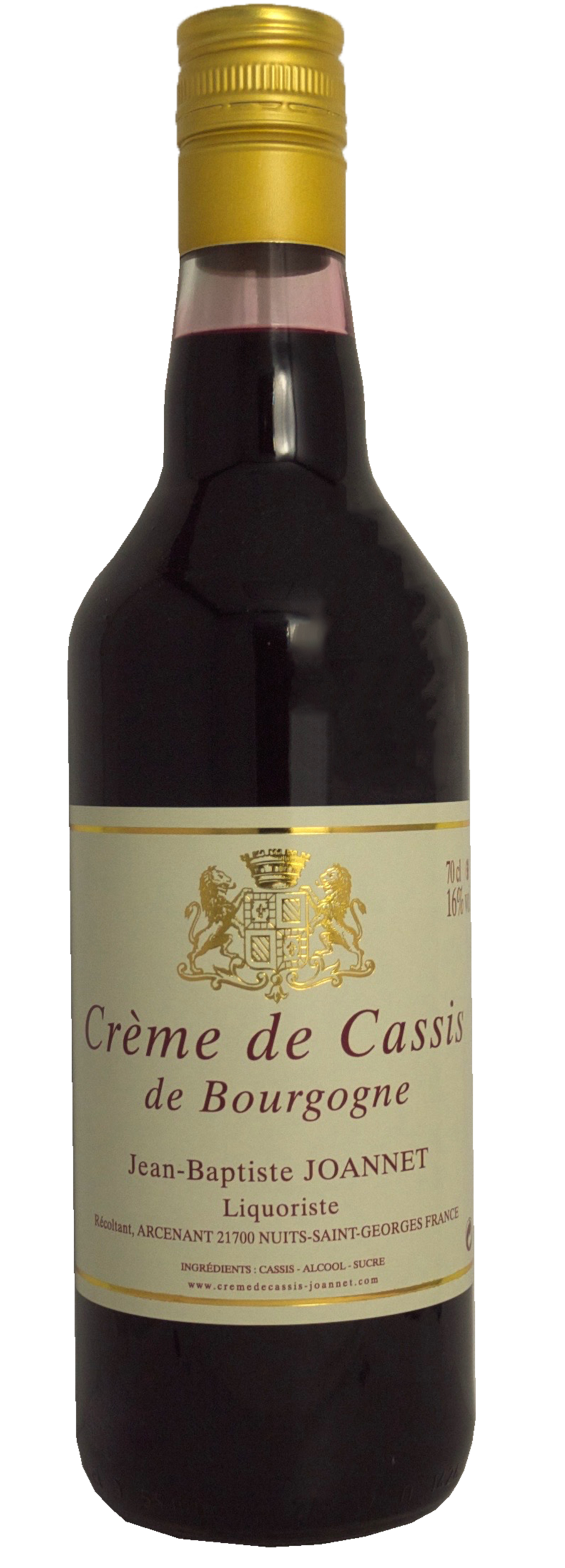 Crème Cassis 18% vol. 70cl - Boutique Lecomte-Blaise