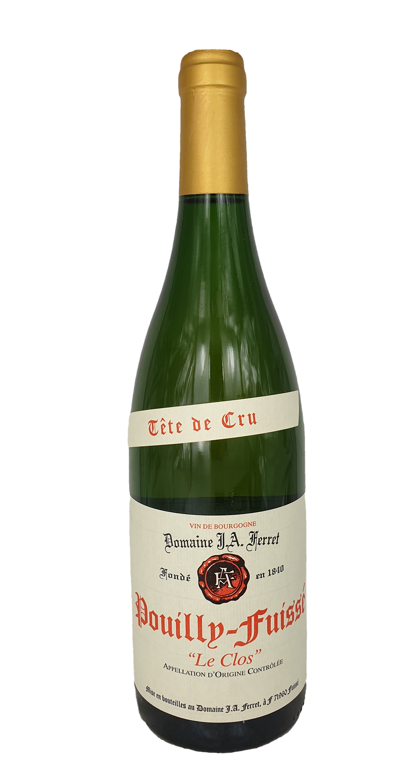 PouillyFuissé Tête de Cru "Le Clos" Blanc 2016  Domaine Ferret