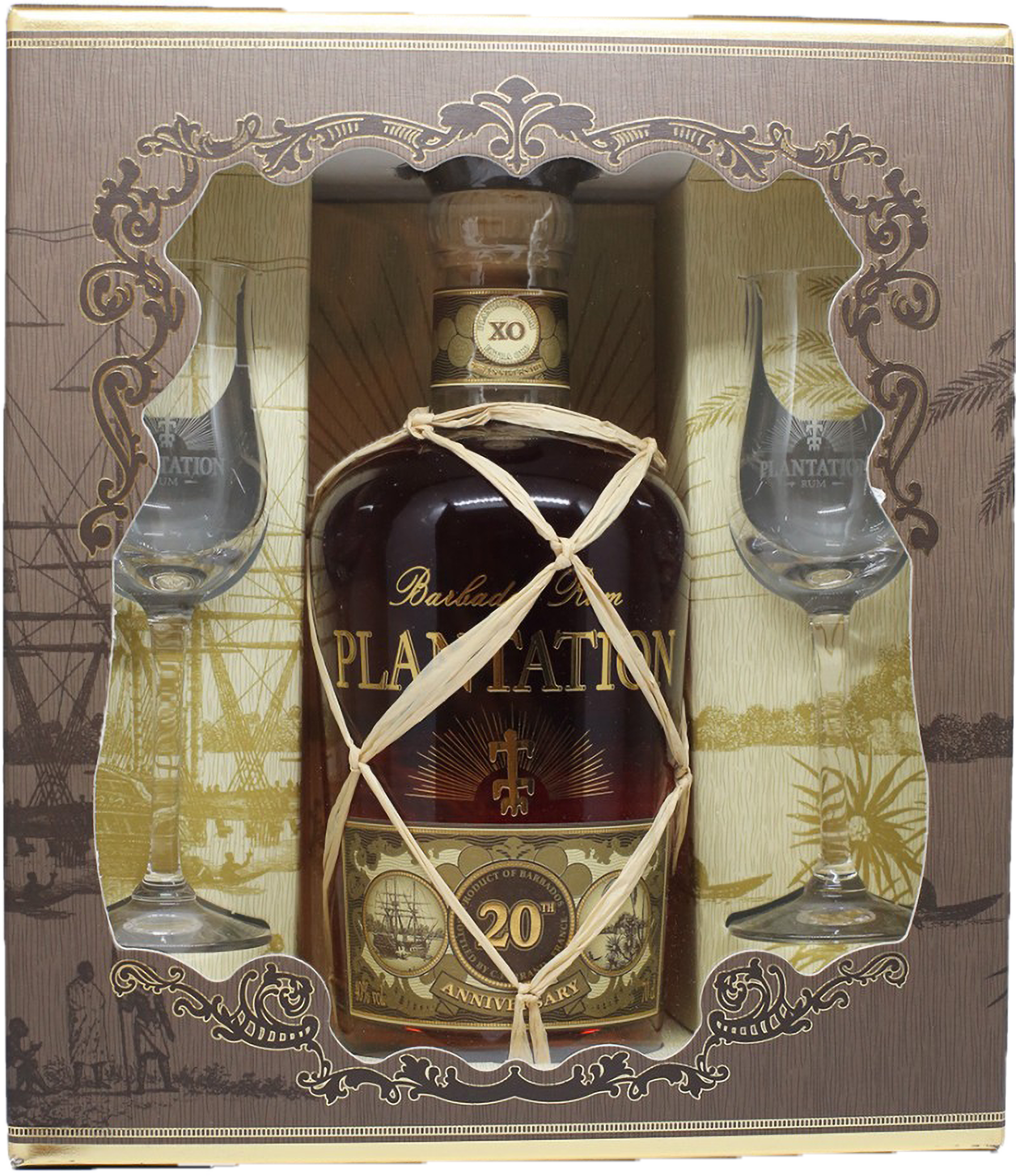 Coffret 2 verres - Rhum Plantation XO 20th Anniversaire - 70 cl